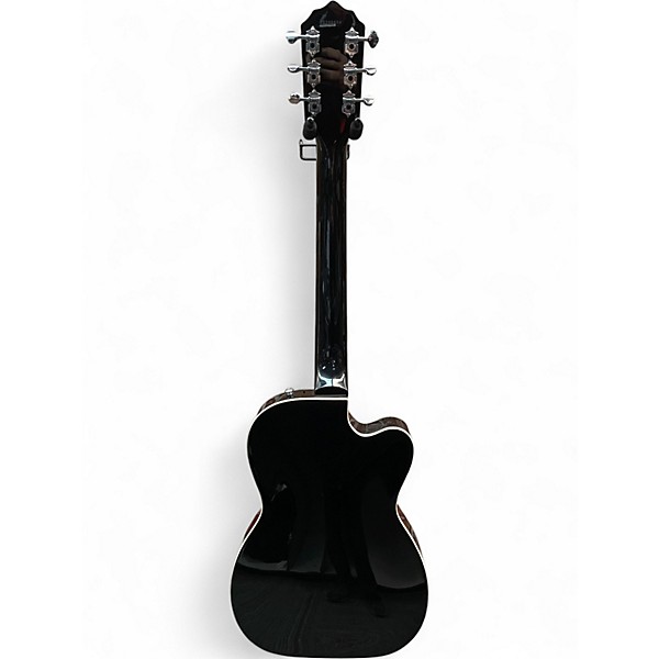 Used Airline Tuxedo Left Handed Black and White Electric Guitar