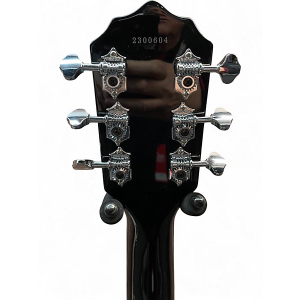 Used Airline Tuxedo Left Handed Black and White Electric Guitar