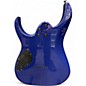 Used Ibanez GRG7221QA Transparent Blue Solid Body Electric Guitar