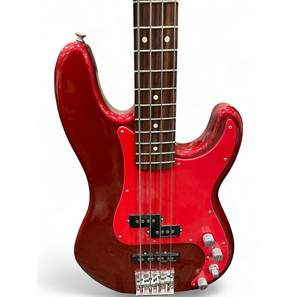Used Fender precision bass special Candy Apple Red Electric Bass Guitar
