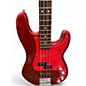 Used Fender precision bass special Candy Apple Red Electric Bass Guitar