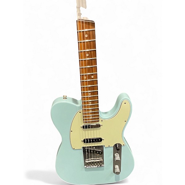 Used Fender Deluxe Telecaster blue Solid Body Electric Guitar