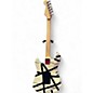 Used EVH Striped Series Black and White Solid Body Electric Guitar