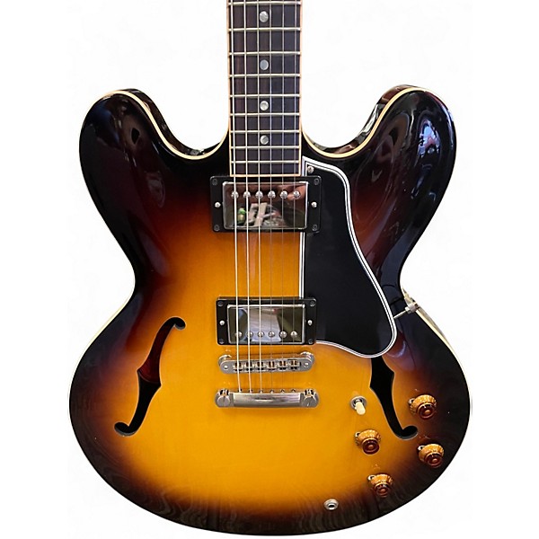 Used Gibson ES335 MEMPHIS 3 COLOR BURST Hollow Body Electric Guitar