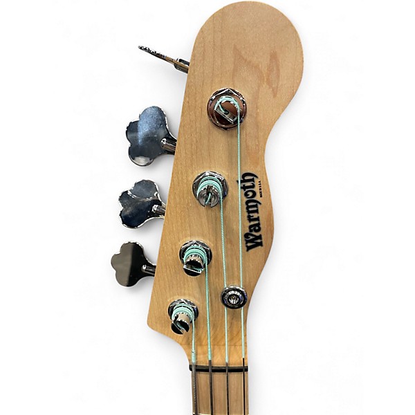 Used Warmoth Carbonita Tele Bass trans midnight blue Electric Bass Guitar