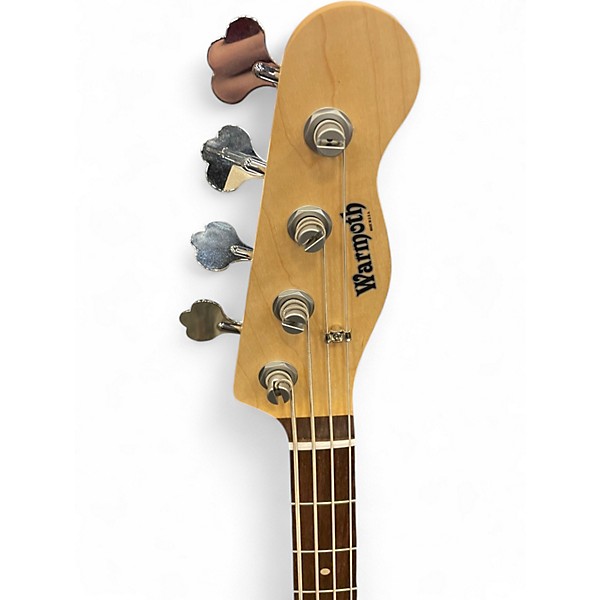 Used Warmoth 54 P BASS Trans Purple Electric Bass Guitar