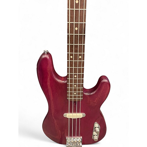 Used Warmoth 54 P BASS Trans Purple Electric Bass Guitar