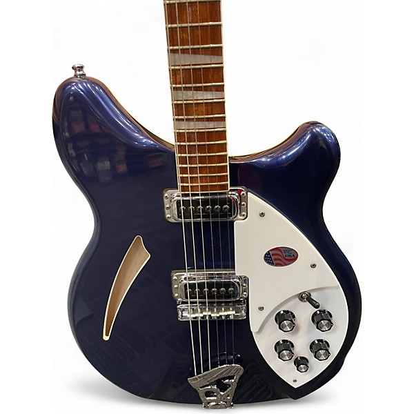 Used 2017 Rickenbacker 360 Midnight-Glo Hollow Body Electric Guitar