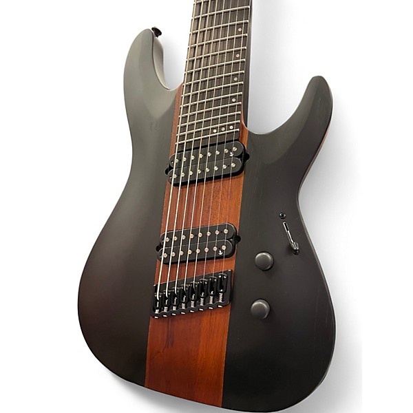 Used Schecter Guitar Research ROB SCALLON C8 Black Solid Body Electric Guitar