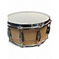 Used Gretsch Drums 6.5X14 Brooklyn Series Snare w Microsensitive Throw Off Natural Drum