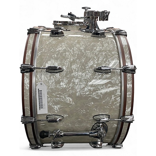 Used Gretsch Drums 3 Piece Renown Rock Pearl White Drum Kit