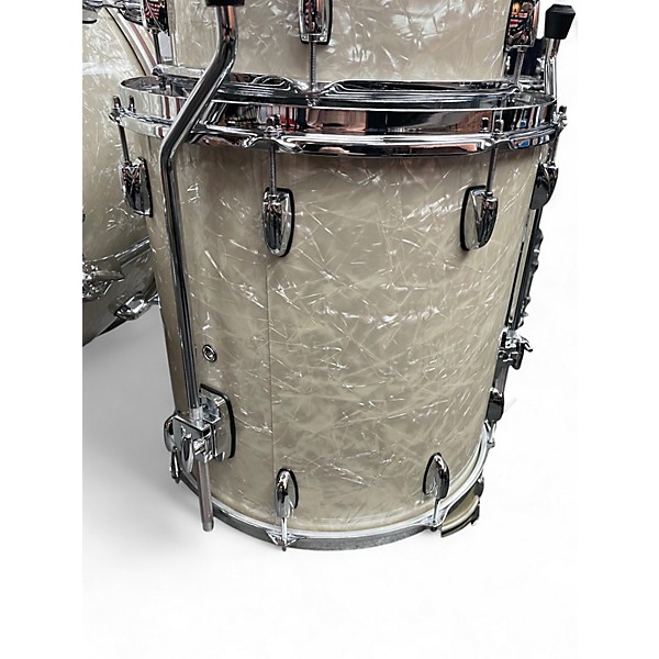 Used Gretsch Drums 3 Piece Renown Rock Pearl White Drum Kit
