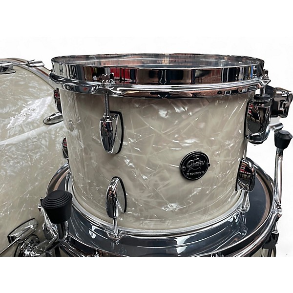 Used Gretsch Drums 3 Piece Renown Rock Pearl White Drum Kit