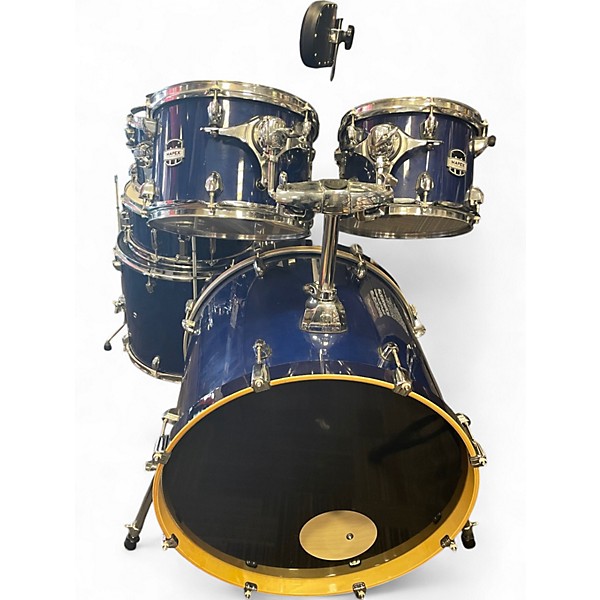 Used Mapex 6 Piece 6 piece hard maple blue Drum Kit