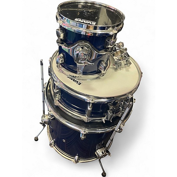 Used Mapex 6 Piece 6 piece hard maple blue Drum Kit