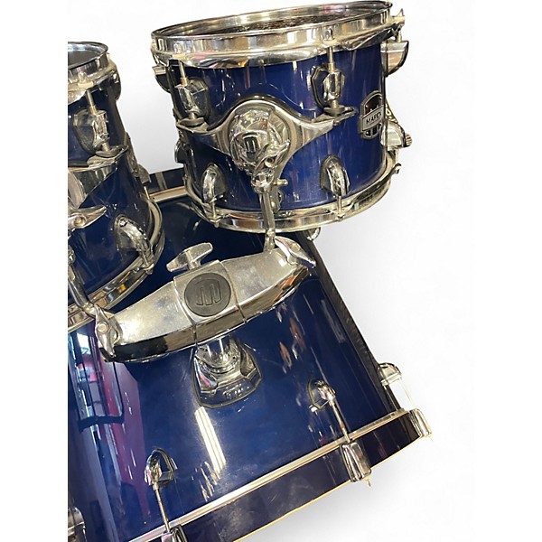 Used Mapex 6 Piece 6 piece hard maple blue Drum Kit