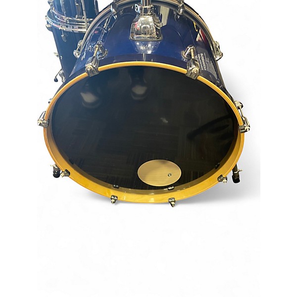 Used Mapex 6 Piece 6 piece hard maple blue Drum Kit