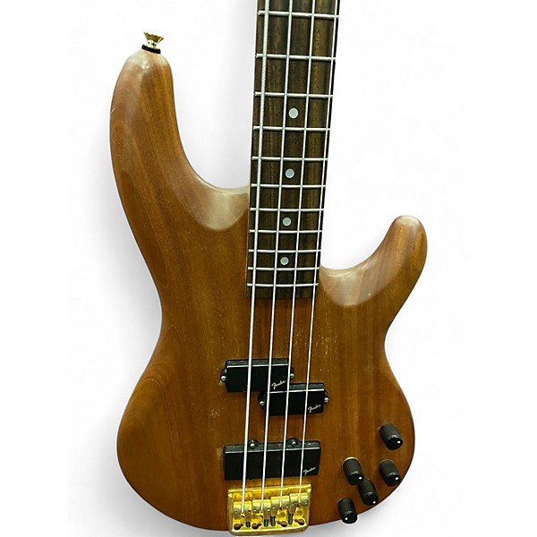 Used Fender Precision Bass Lyte Deluxe Natural Electric Bass Guitar