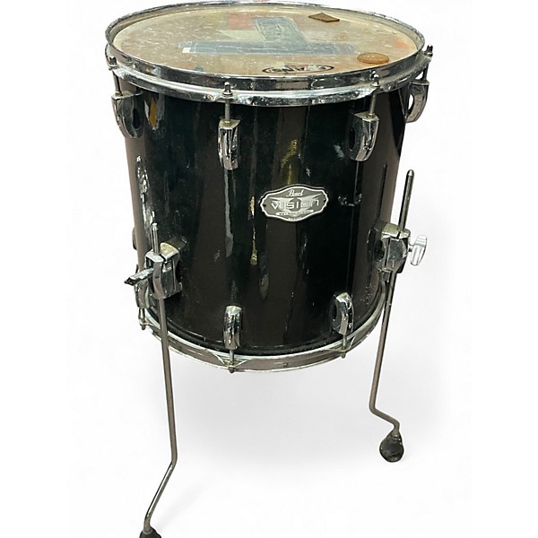 Used Pearl 4 Piece Vision GREEN SPARKLE Drum Kit