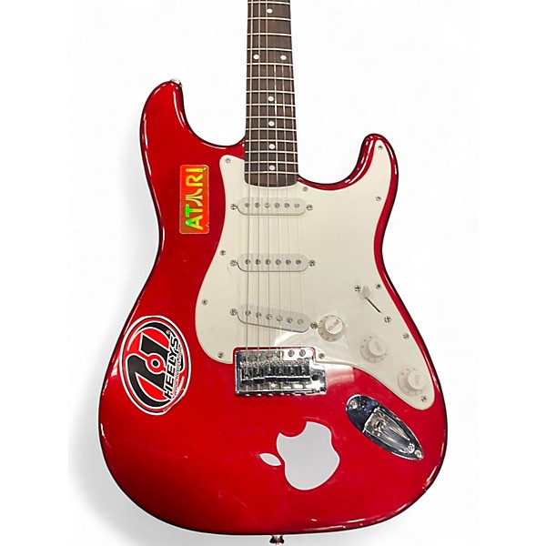 Used Squier Affinity Stratocaster Metallic Red Solid Body Electric Guitar