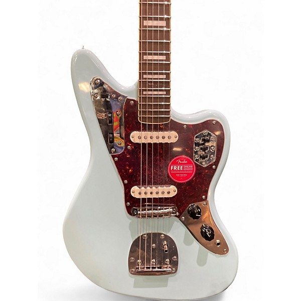 Used Squier Classic Vibe 70's Jaguar Daphne Blue Solid Body Electric Guitar