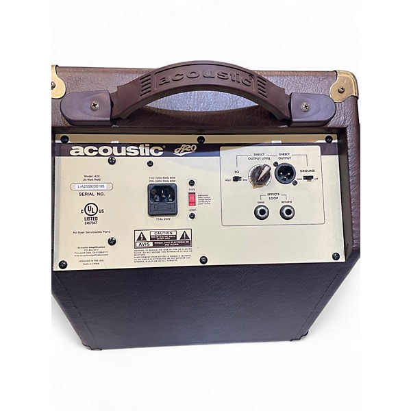 Used Acoustic A20 20W Acoustic Guitar Combo Amp