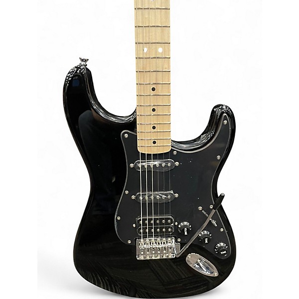 Used Squier HSS Sonic Strat Black Solid Body Electric Guitar