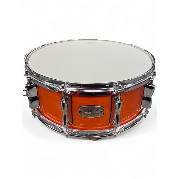 Used Yamaha 5.5X14 Stage Custom Snare Orange Drum