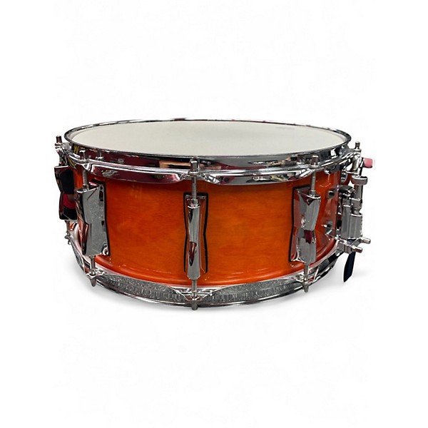 Used Yamaha 5.5X14 Stage Custom Snare Orange Drum