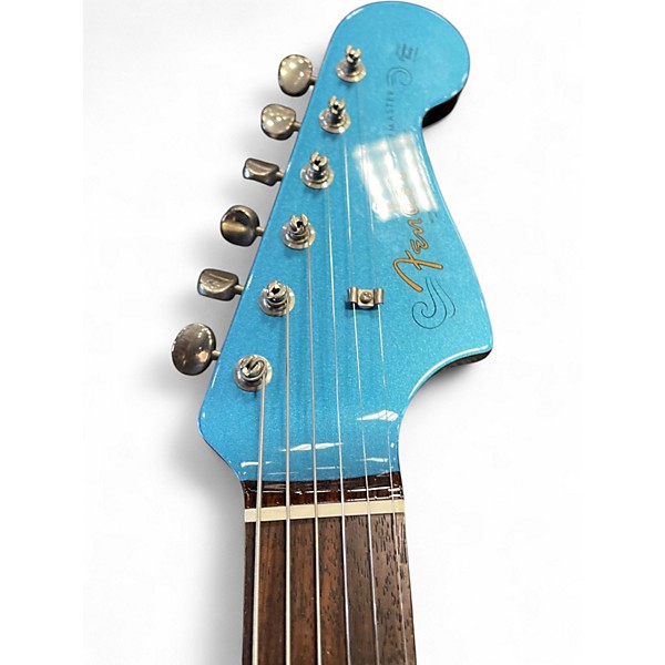 Used 2021 Fender MIJ tradional II 60s Jazzmaster Skyburst Blue Solid Body Electric Guitar