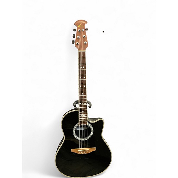 Used Ovation CC157 CELEBRITY Black Acoustic Electric Guitar