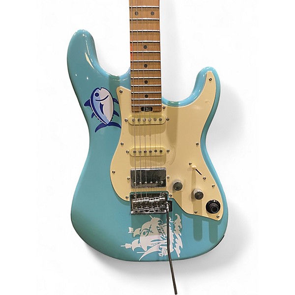 Used Mooer GTRS P801 Blue Solid Body Electric Guitar