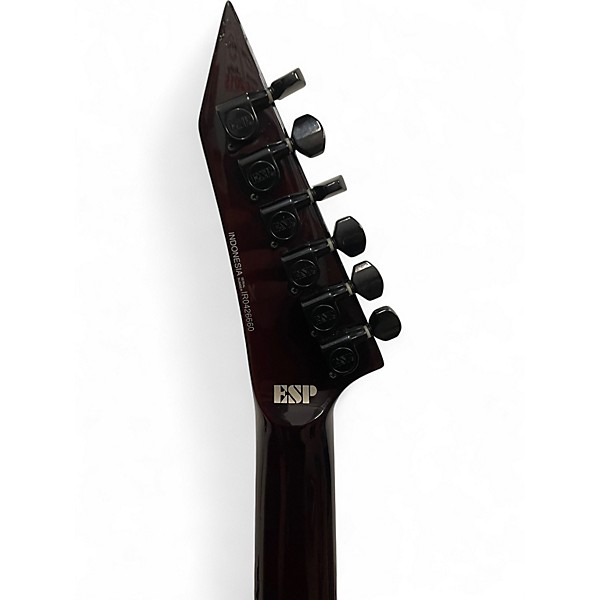 Used ESP LTD MH250 QUILTED BROWN BURST Solid Body Electric Guitar