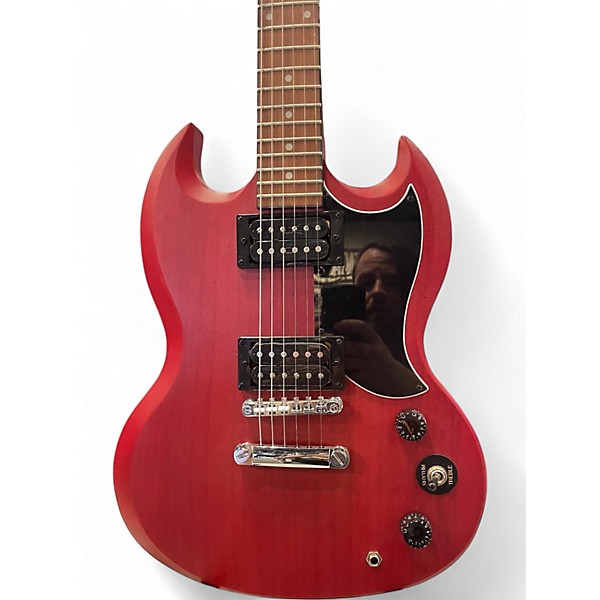 Used Epiphone SG Tribute Cherry Solid Body Electric Guitar