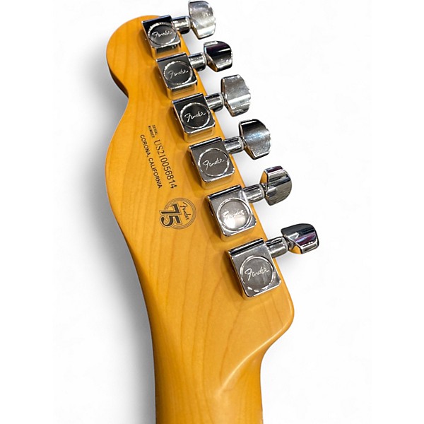 Used 2021 Fender ULTRA LUXE TELECASTER Yellow Solid Body Electric Guitar