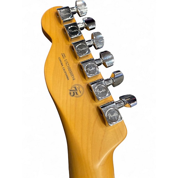 Used 2021 Fender ULTRA LUXE TELECASTER Yellow Solid Body Electric Guitar