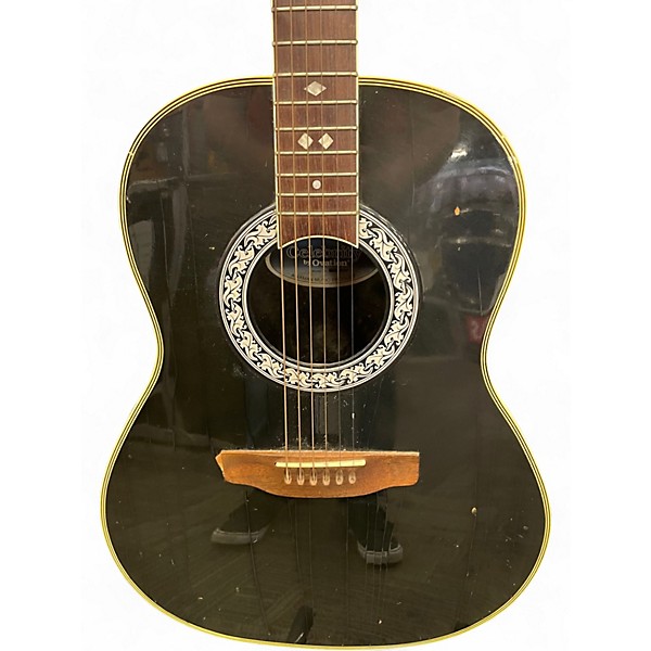 Used Celebrity By Ovation CC67 Black Acoustic Electric Guitar