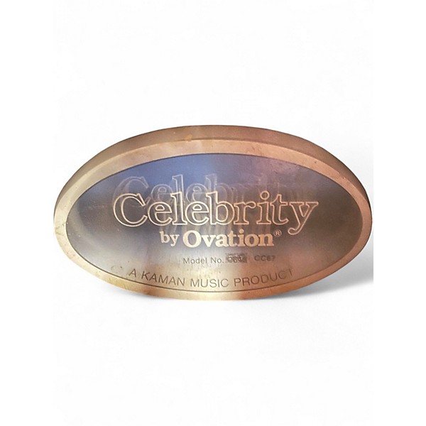 Used Celebrity By Ovation CC67 Black Acoustic Electric Guitar