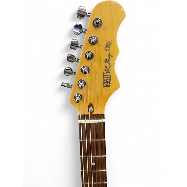Used Fret-King CORONA GW Vintage Yellow Solid Body Electric Guitar