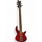 Used Dean Edge 5 String Trans Red Electric Bass Guitar thumbnail