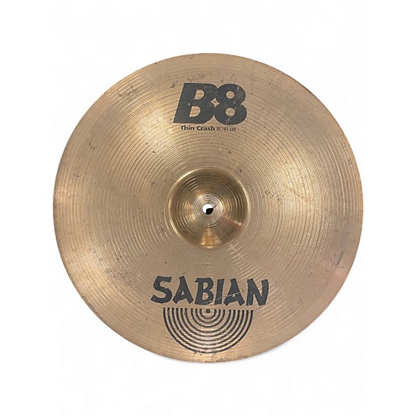 Used SABIAN 16in B8 Thin Crash Cymbal