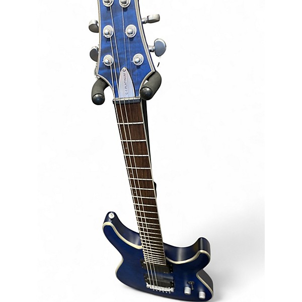 Used Schecter Guitar Research C1 Platinum Trans Blue Solid Body Electric Guitar