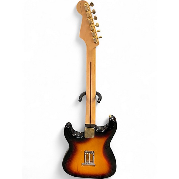 Used Fender DLX PLAYER STRAT RW 3TS 3 Color Sunburst Solid Body Electric Guitar