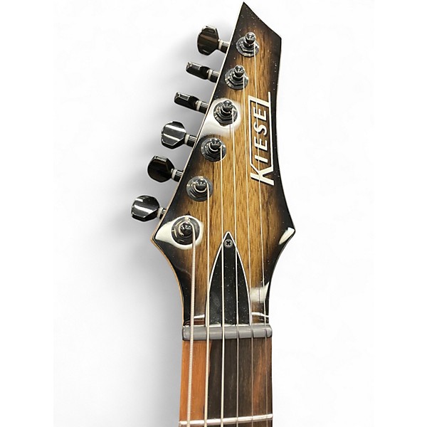 Used Kiesel Aries 6  Blackburst Solid Body Electric Guitar