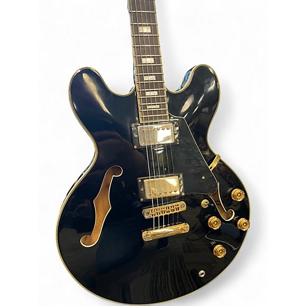 Used Sebring 335 Style Gold Solid Body Electric Guitar