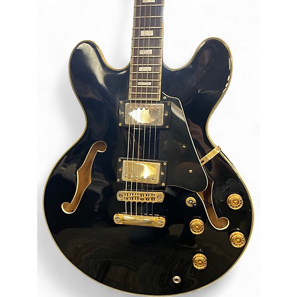 Used Sebring 335 Style Gold Solid Body Electric Guitar