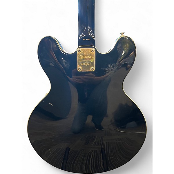 Used Sebring 335 Style Gold Solid Body Electric Guitar
