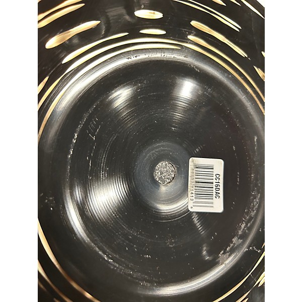 Used MEINL 16in custom dark crash Cymbal