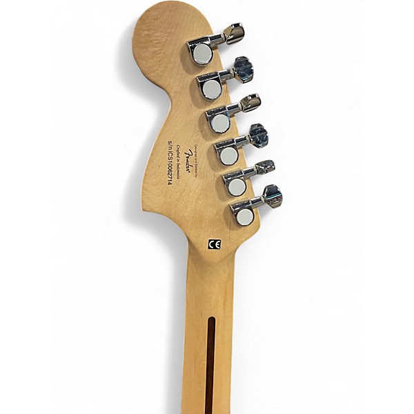 Used 2010 Squier Standard Stratocaster HSS Candy Apple Red Solid Body Electric Guitar