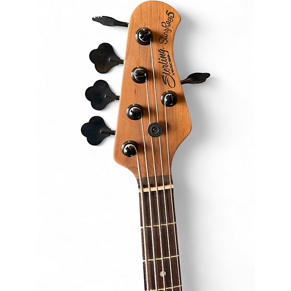 Used Ernie Ball Music Man stingray 35 hh 5 string  red sunburst Electric Bass Guitar